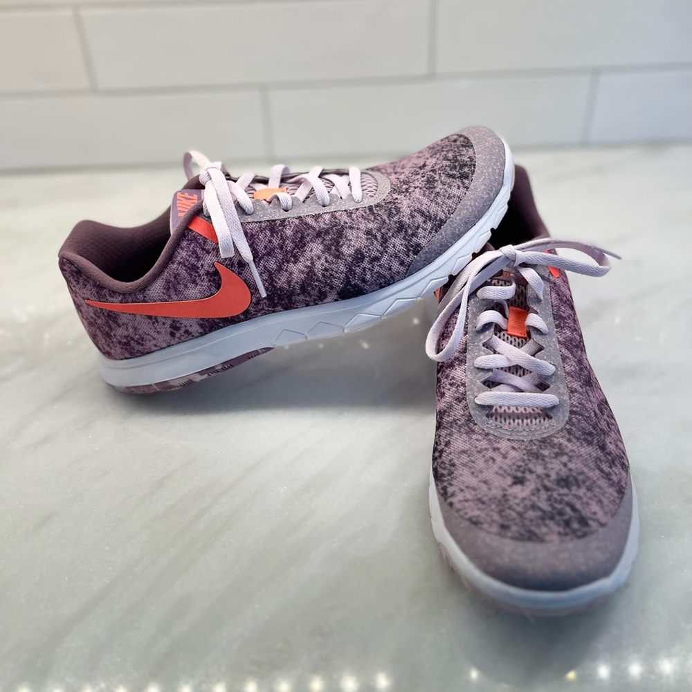 Nike Women's Athletic Shoes - Purple and Orange